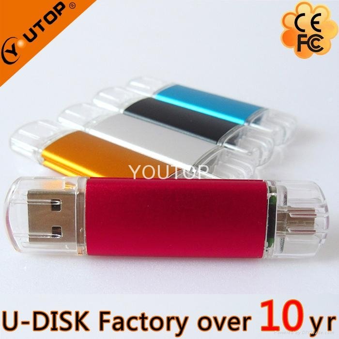 Hot Swivel OTG Mobile Dual USB Flash Memory (YT-1201-02) 3