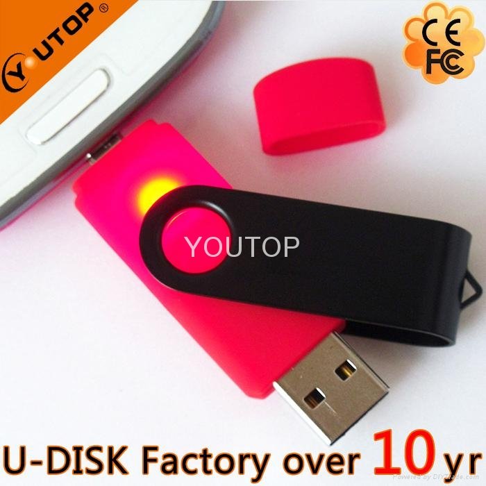 Hot Swivel OTG Mobile Dual USB Flash Memory (YT-1201-02)
