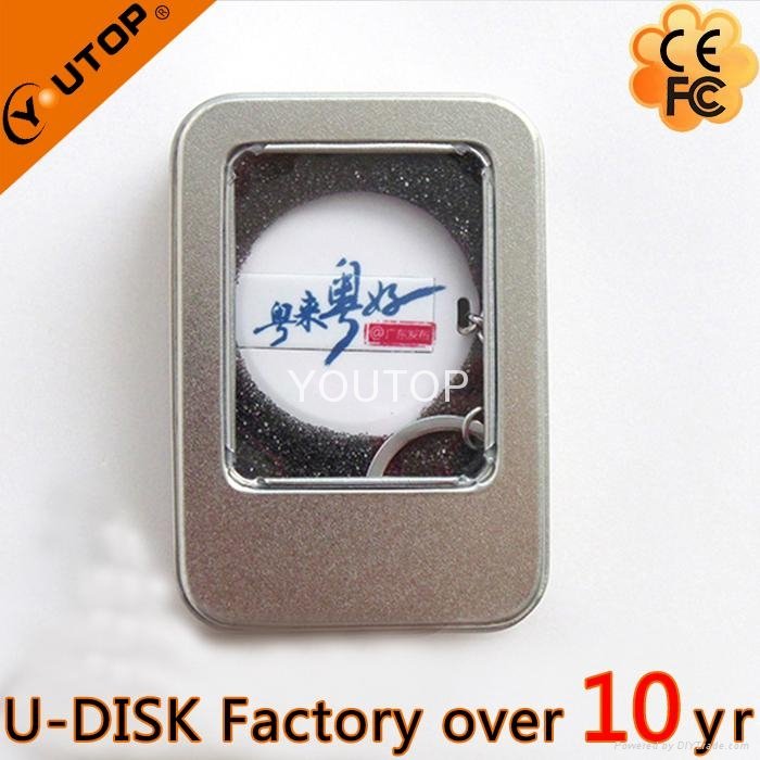Hot OEM Business Round Card USB Disk (YT-3108) 2