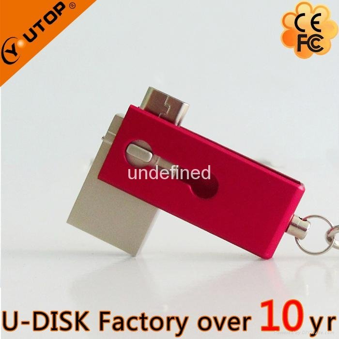 4-64GB Custom Logo OTG Mobile Dual USB Flash Drive (YT-1201-03) 5