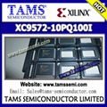 XC9572-10PQ100I - XILINX - IC CPLD 72MC