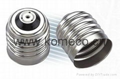 E40/45 Iron Ni-plated glass lamp cap