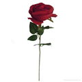 cheap real touch red artificial rose flower 3