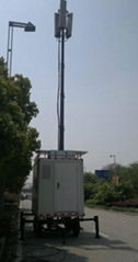 heavy duty vehicle mounted mobile telecommunication telescopic tower