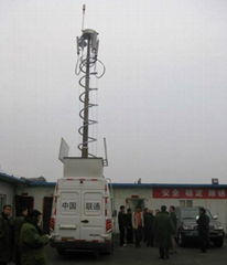 mobile pneumatic telecommunication telescopic tower