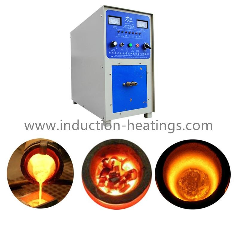 Portable Industrial Metal Heating Induction Stainless Steel Scrap Melting Furnac 2
