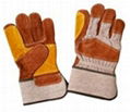 Split leather working gloves 2