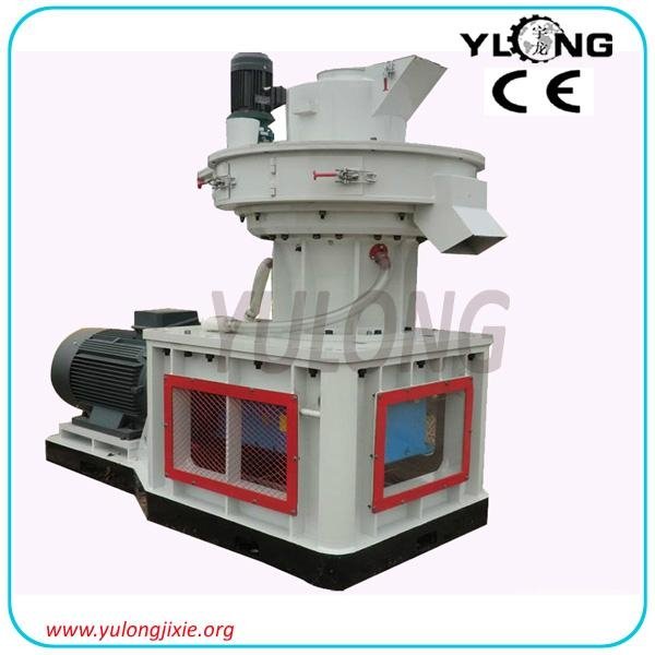 1 ton/hour yulong vertical ring die type wood pellet machine