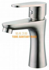 QZ520  304 stainless steel casting new design bathroom basin faucet mixer tap