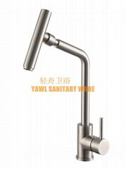 YAWL QZ643 360 degreee rotate mouth 304 stainless steel casting faucet mixer tap