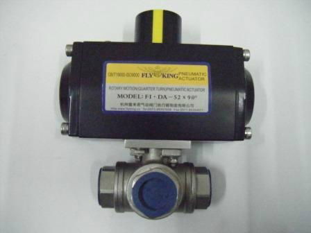 T-Type 3 Way 304 ANSI Stainless Steel Flange End Ball Valve 4