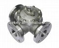 SS 3-way Flanged Ball Valve China API 6D & ISO 9001