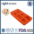 silicone fruit shaped ice cube tray