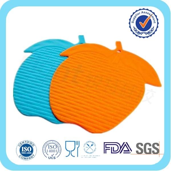 silicone apple shaped heat insulation mat