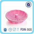 silicone round flower shaped cake mold 4