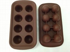 silicone round ball shape chocolate mold