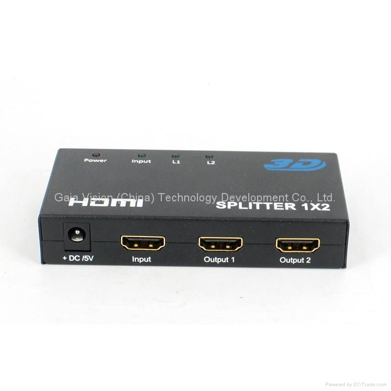 蓋亞威視 HDMI分配器 1*2 3