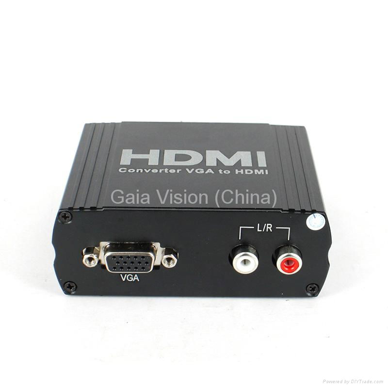 VGA+R/L TO HDMI 讯号转换器 VGA转HDMI