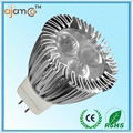 Energy saving 12v 3w cree chip led spot mr11 1