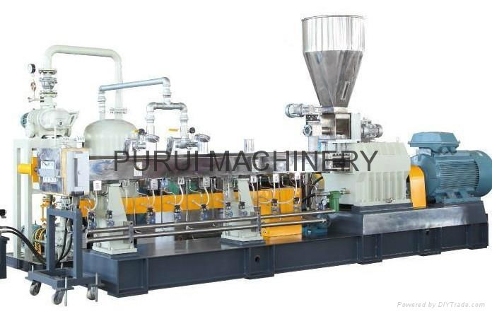 PET bottle flakes recycling granulating line