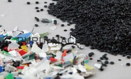 破碎料塑料回收造粒机器