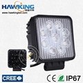 Offroad Heavy Duty Vehicles 27w Square LED Flood Work Light 2