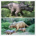 Jurassic Park high simulation artificial dinosaur Triceratops  5