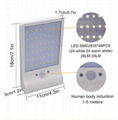 48 LED 5W Solar Power Wall Mount LED Motion Sensor Solar LED Wall Light 4