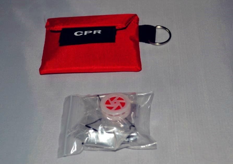CPR Mask with Keychain Ring