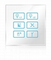 Wireless infrared wifi remote control networking zigbee lighting touch panel swi 4