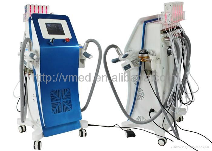 220V Freeze The Fat Cryolipolysis Beauty Slimming Machine 3Mhz Dual Ultrasound 5