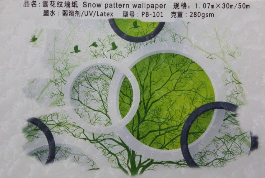 雪花纹墙纸材料 1