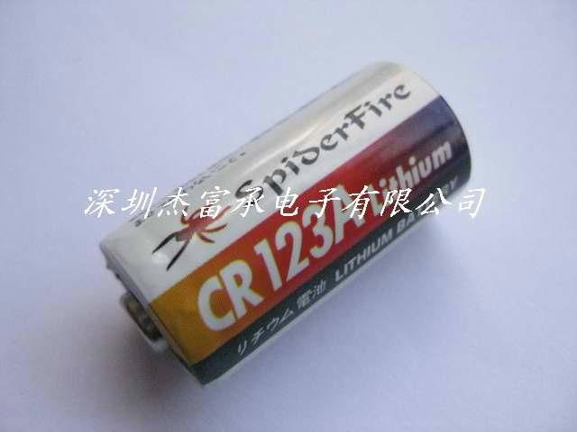  CR123A继电器电池 3V 1600mAh CR17335/CR17345 带防爆阀锂锰电池 带PTC 4