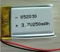 502030 3.7V 250mAh polymer battery GB31241 2