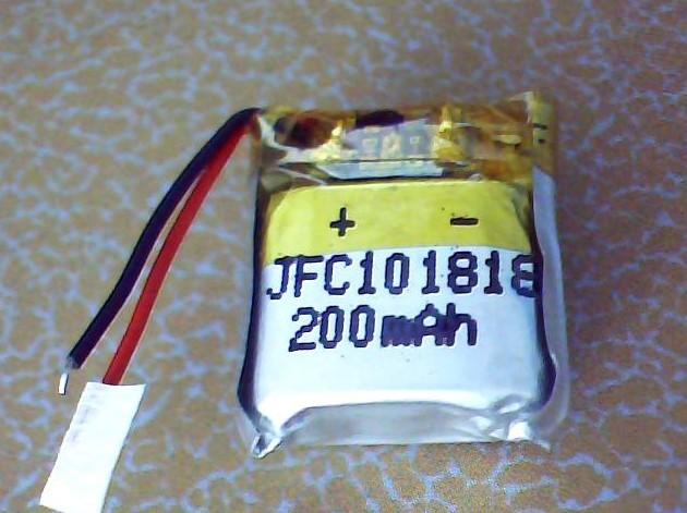951818 801818指夾式血氧儀電池 3.7V 200mAh 聚合物鋰電池 3