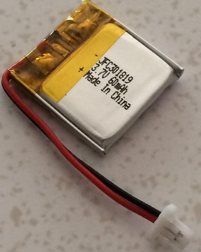 鋰聚合物電池 301819 3.7V 60mAh 電話手錶電池