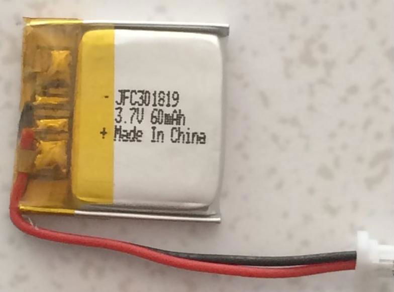 锂聚合物电池 301819 3.7V 60mAh 电话手表电池 2