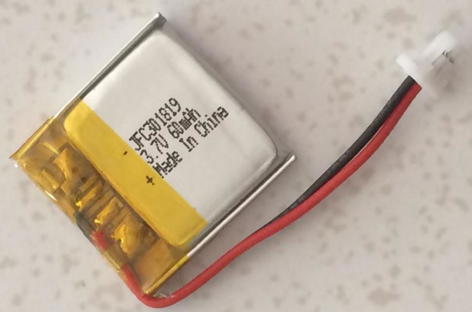 锂聚合物电池 301819 3.7V 60mAh 电话手表电池 3