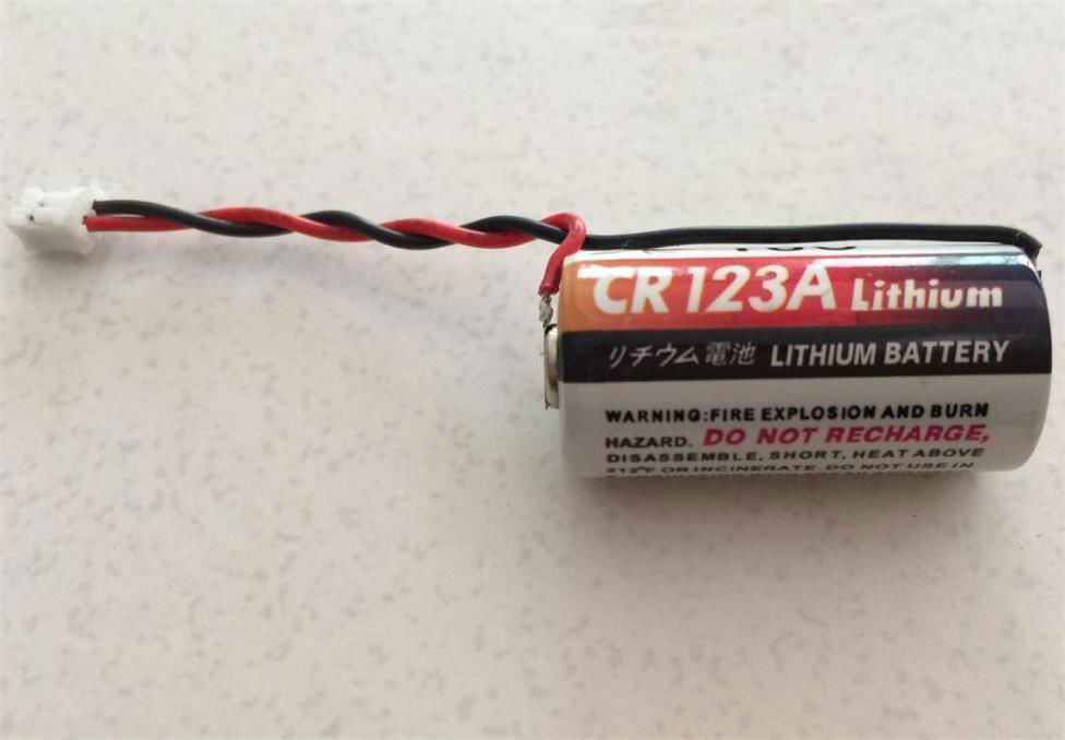  CR123A繼電器電池 3V 1600mAh CR17335/CR17345 帶防爆閥鋰錳電池 帶PTC 2