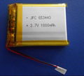  643333 Li-ion battery3.7V 560mAh  锂聚合物电池 魔音耳机电池 3