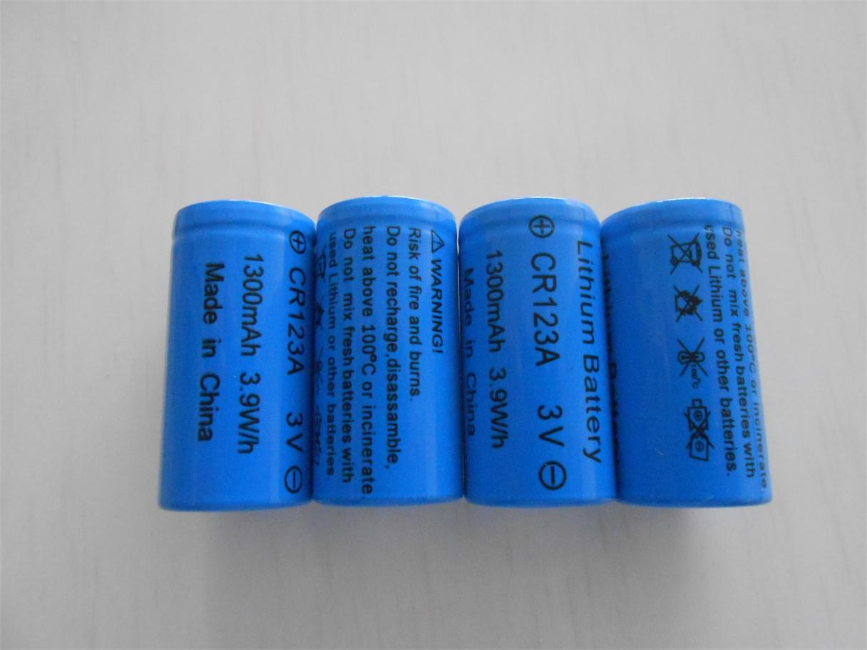 CR123A 3.0V battery 1600mAh JFC (China Manufacturer) Battery