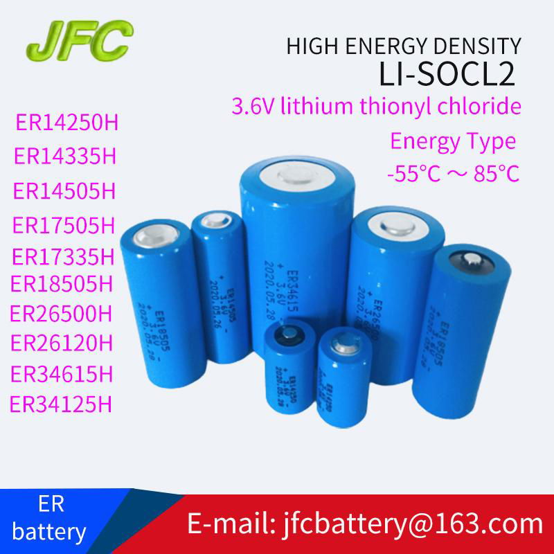 ER34615  Li -SOCl2  3.6V 1900mAh D型 瓦斯流量计电池