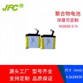 432830 3.8V 400mAh Lithium polymer battery 1