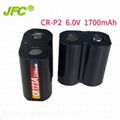 CR-P2 battery 6V  1500mAh 2CR5 1