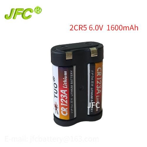 2CR5  lithium manganese battery 6V 1500mAh 2