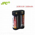 2CR5带PTC防爆阀 锂锰柱式电池组 6V 2CR17335 1400MAH CR-P2 2