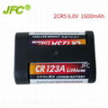 2CR5  lithium manganese battery 6V