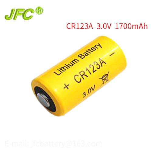  CR123A继电器电池 3V 1600mAh CR17335/CR17345 带防爆阀锂锰电池 带PTC 5