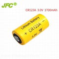  CR123A激光瞄准器电池 3V 1600mAh CR17335/CR17345 带防爆阀锂锰电池 带PTC 4