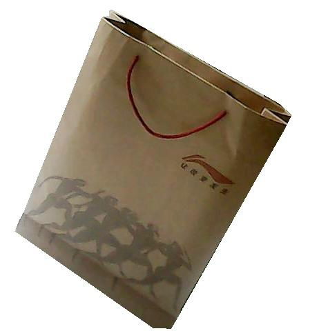 Kraft paper shopping bag